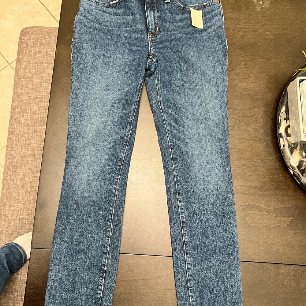 Madewell Straight Leg Medium Wash Denim Jeans